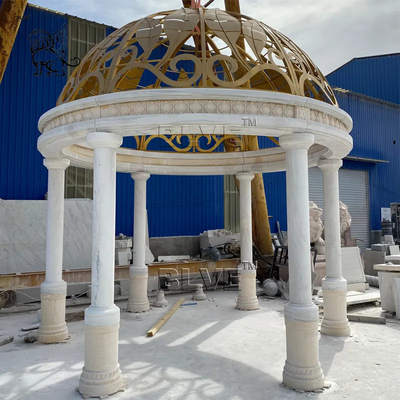 White Marble Wedding Gazebos Roman Column Gazebo Modern Outdoor Large Luxury