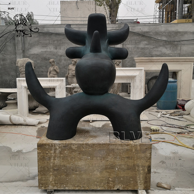 Metal Figure Abstract Sculpture Bronze Statue Garden Totem Antique Art Large Outdoor Decoration