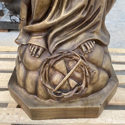 Jesus Bronze Sculpture Open Arms Life Size Casting Metal Christ Religious Brass Statue Outdoor Church