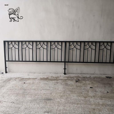 Iron Fence Railing Handrail Wrought Iron Fence Galvanized Durable Residential Factory Supply