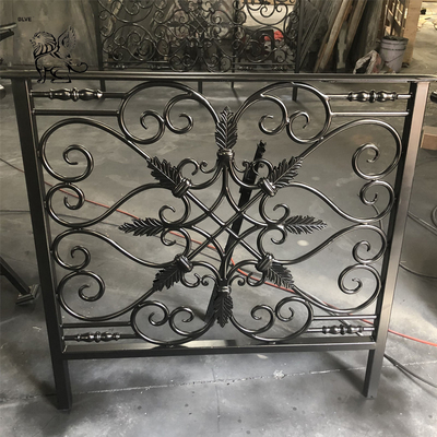 Iron Fence Railing Handrail Wrought Iron Fence Galvanized Durable Residential Factory Supply