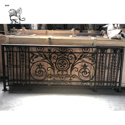 Iron Fence Railing Handrail Wrought Iron Fence Galvanized Durable Residential Factory Supply