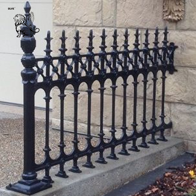 Wrought Iron Fence Panel Steel Metal Picket Ornamental Fence Factory price New Design Cheap