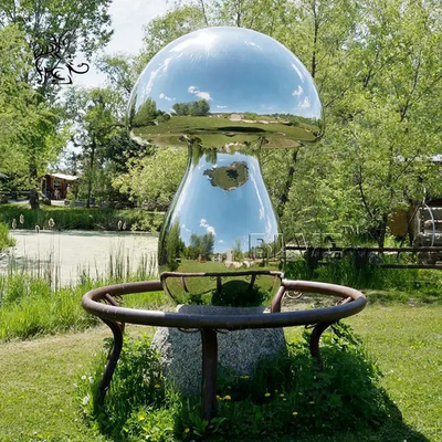 Gold Stainless Steel Egg Sculpture Metal Abstract Geometric Egg Outdoor Sauna Decoratio Large Size Modern Art