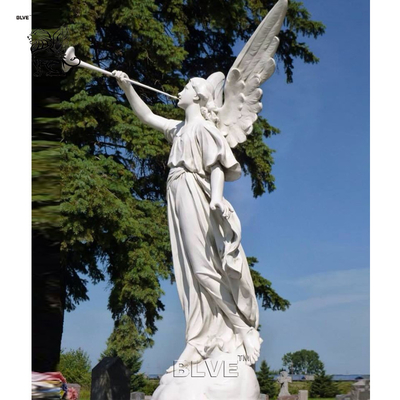 Marble Angel Statue Life Size Large Statue Sculpture Hand Carved Outdoor Garden Decoration