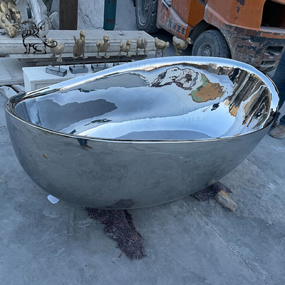 Stainless Steel Soaking Bathtub Mirror Polished Bathroom Furniture Metal Bath Tub Modern Home Decoration Design