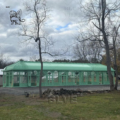 Iron Wedding Gazebo Galvanized Sun Room Event Metal Greenhouse Orangery Glass Houses Large Outdoor Custom