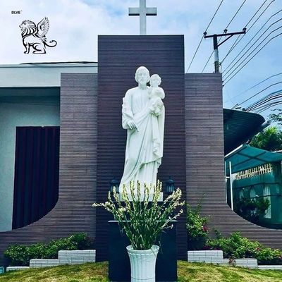 Marble St Saint Joseph Statue Catholic Religious Statues Figure Life Size Church Outdoor