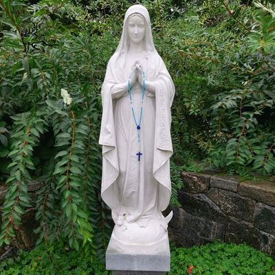 Our Lady of Fatima Statue Marble Virgin Mary Statues Kneeling Praying Life Size Saints Children Church Catholic Religious