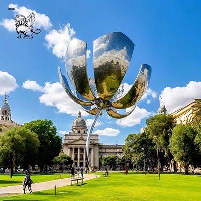 Stainless Steel Sunflower Sculpture Metal Big Flower Statue Large Garden Art Decorative Outdoor Customized