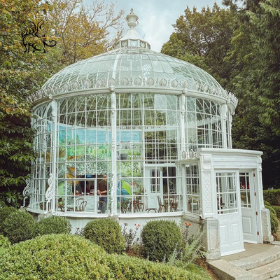 28*12*H6m Iron Greenhouse Glass Sunroom Victorian Wedding Gazebo Garden  Decoration Outdoor Large