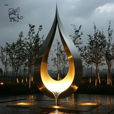 Stainless Steel Metal Moon Sculpture Metal Garden Art Lighting Statue Home Decor Large Outdoor Modern Villa