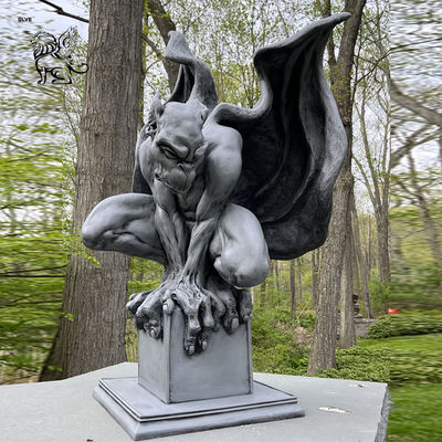 Bronze Gargoyle Statue Sculpture Metal Monster Sculptures Medieval Buildings Large Outdoor Entrance Custom