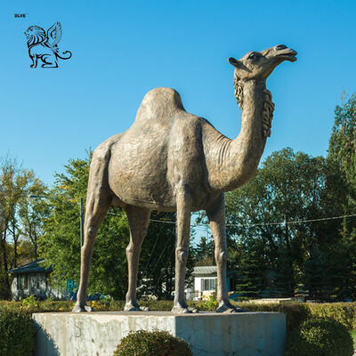 Brass Bronze Camel Statue Sculpture Life Size Desert Animal Garden Metal Statues Decorative Outdoor Custom