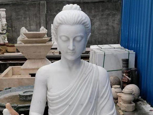 Marble Buddha Statues Garden Buddha Sculpture Stone Life Size