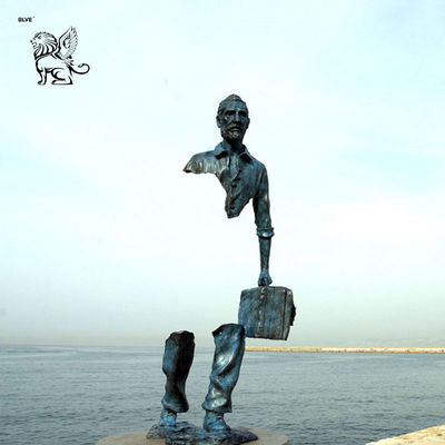 Bruno Catalano Bronze Sculpture Abstract Man Statue Modern Art Home Decor