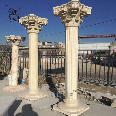 Marble Roman Column Garden Natural Stone Outdoor House Building Decorative