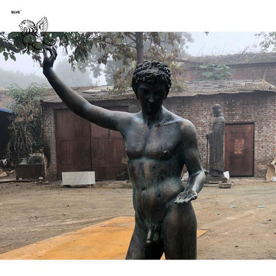 Bronze Zeus Statue Greek God Nued Man Metal Sculpture Garden Life Size