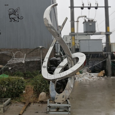 Abstract Stainless Steel Sculpture Large Modern Art Metal Garden Decoration
