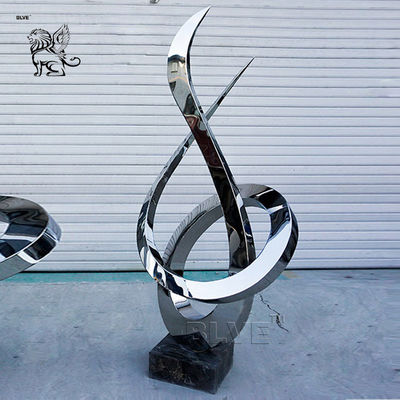 Abstract Stainless Steel Sculpture Large Modern Art Metal Garden Decoration