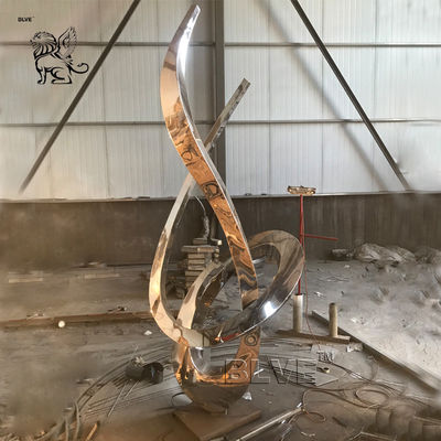 Abstract Stainless Steel Sculpture Large Modern Art Metal Garden Decoration