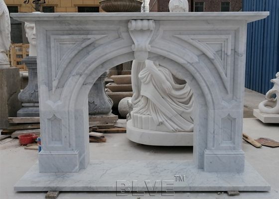 Marble Fireplace Solid Natural Stone Fireplace Handcarved Modern Home Decorative