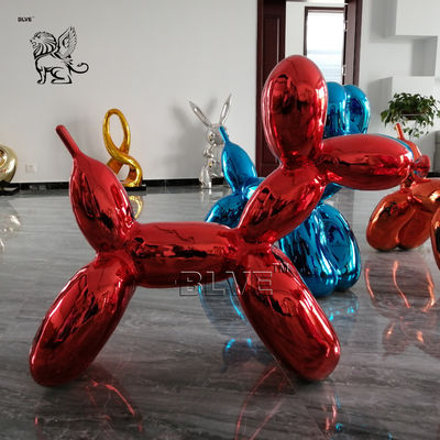 Balloon Dog Stainless Steel Jeff Koons Sculpture Abstract Modern Art Metal Decoration